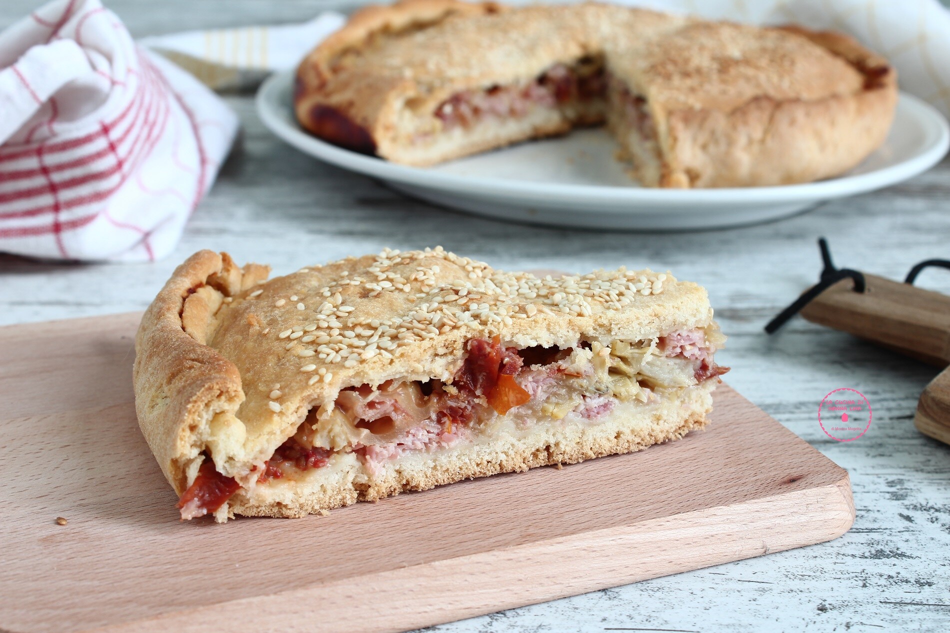 Stuffed Savory Pie with Instant Yeast!