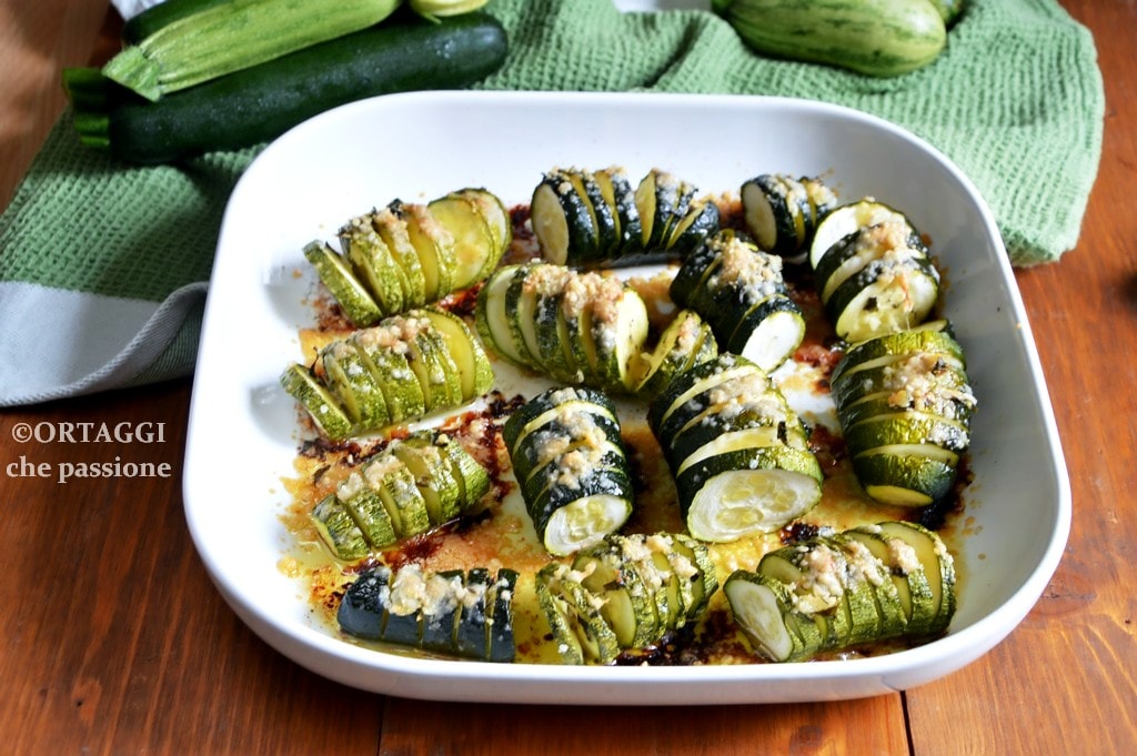 zucchini baked Hasselback SUPER FAST