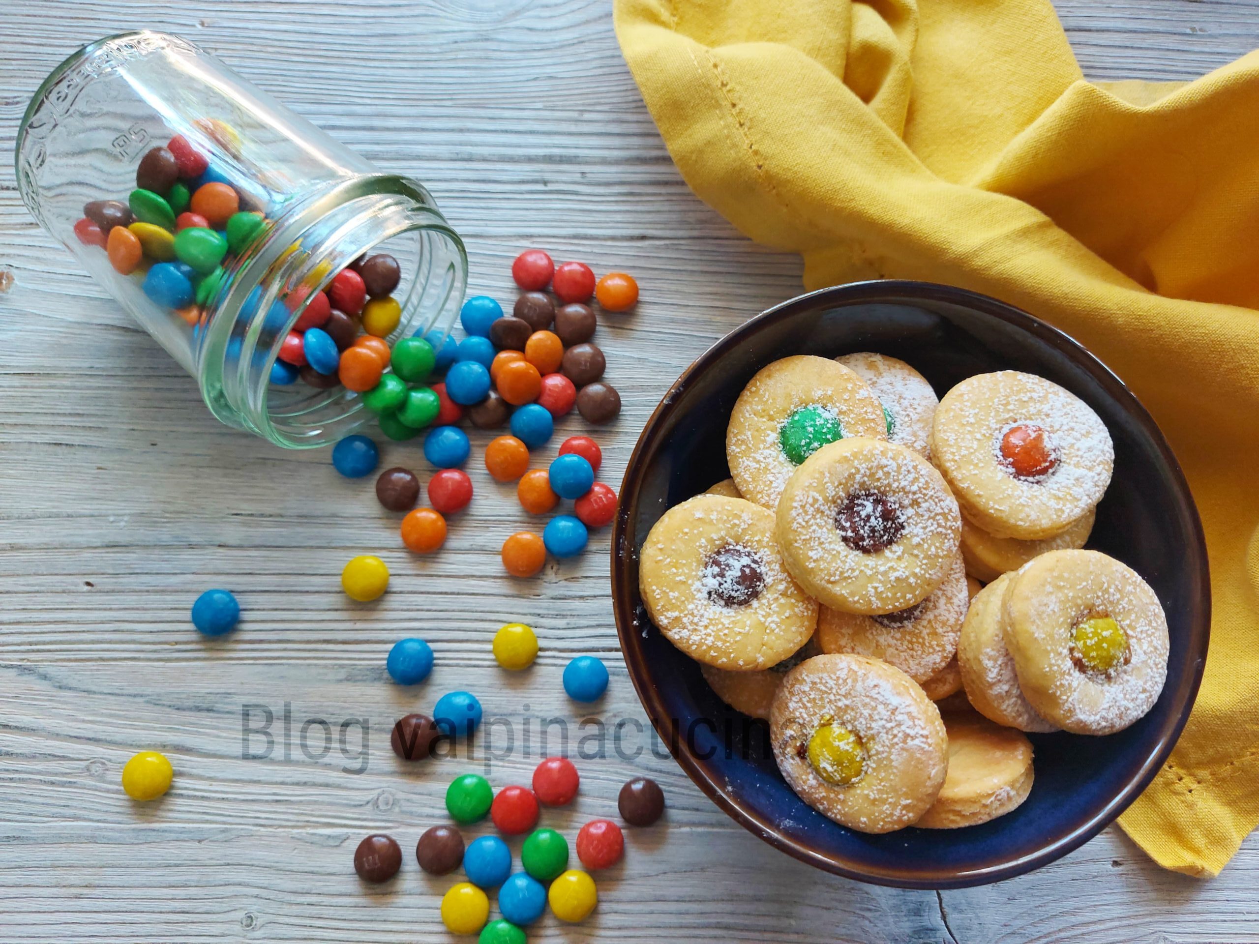 Shortbread Cookies with Smarties