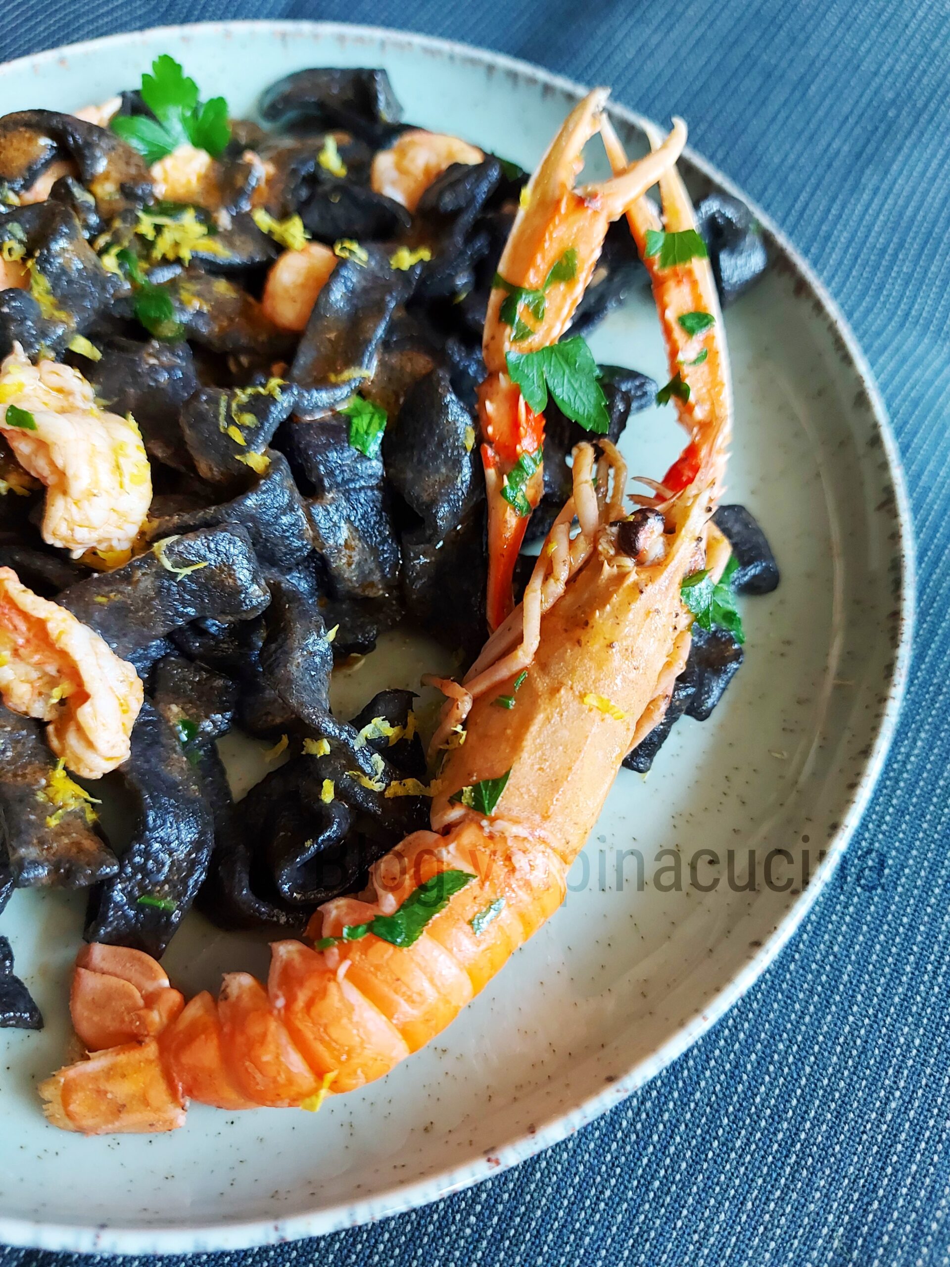 Fettuccine with Cuttlefish Ink