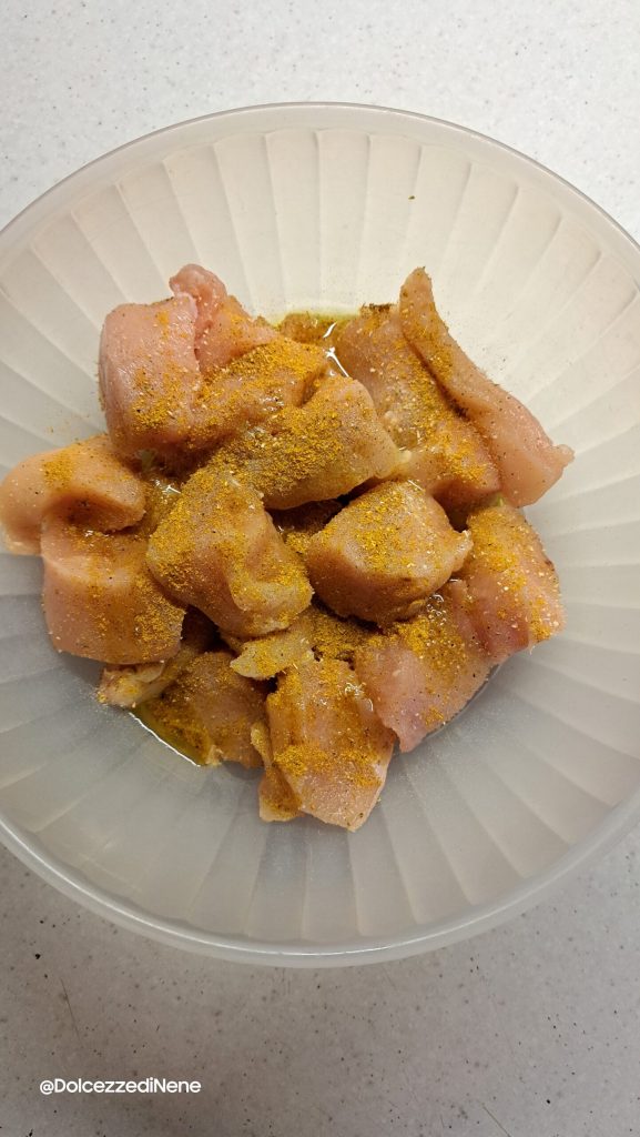 Chicken skewers cooked in air fryer or oven