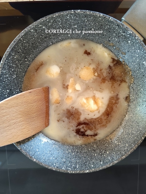 gently melt the caramel