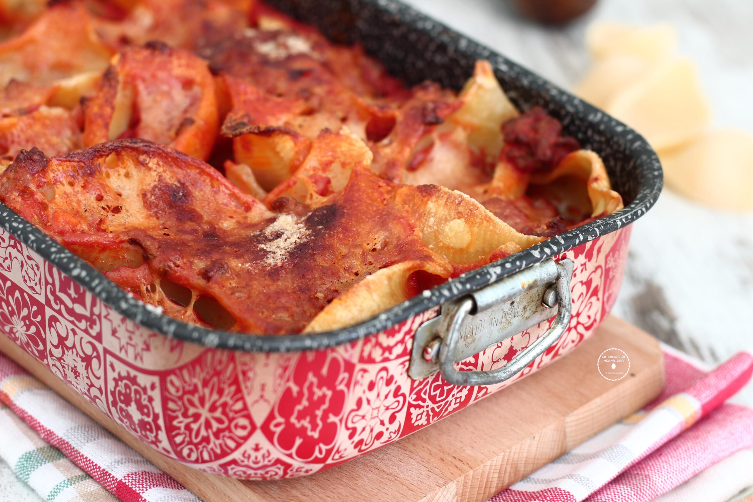 Baked Gratinated Conchiglioni