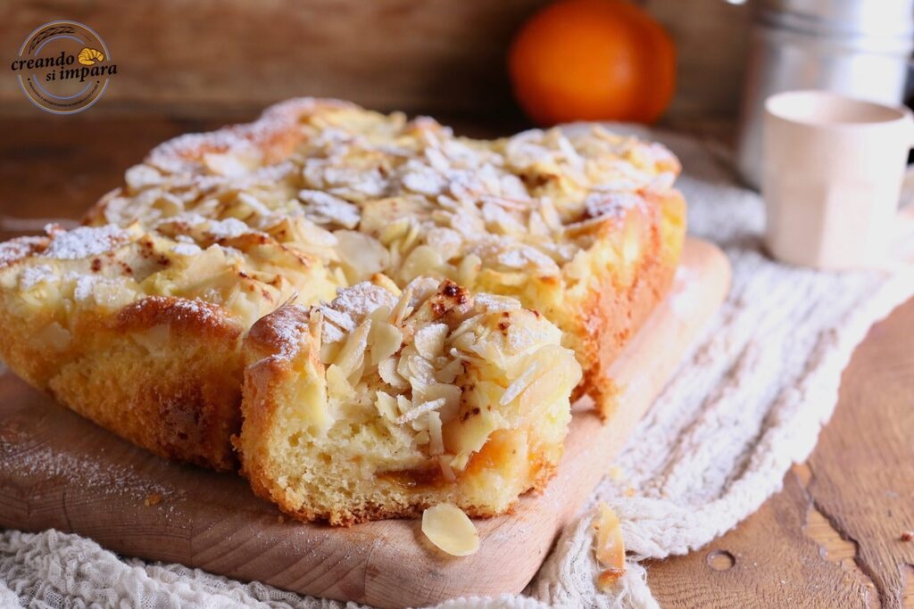 5-minute apple and almond cake
