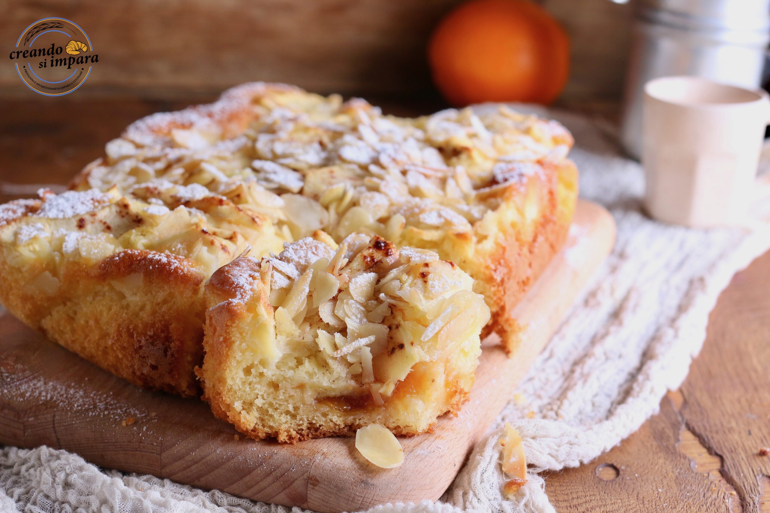 5-Minute Apple and Almond Cake