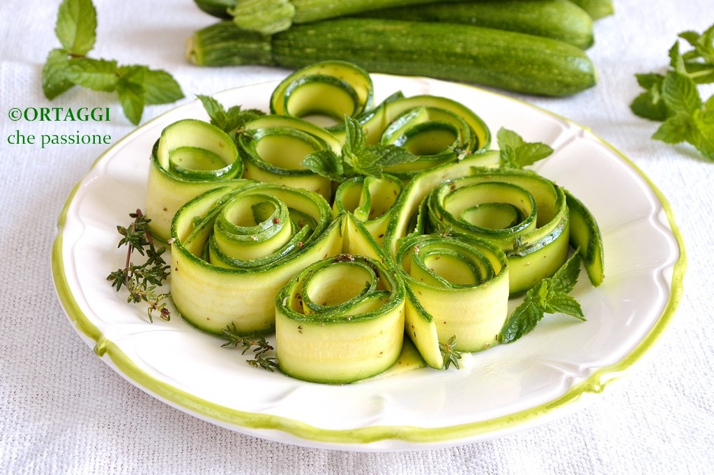 Raw Marinated Zucchini