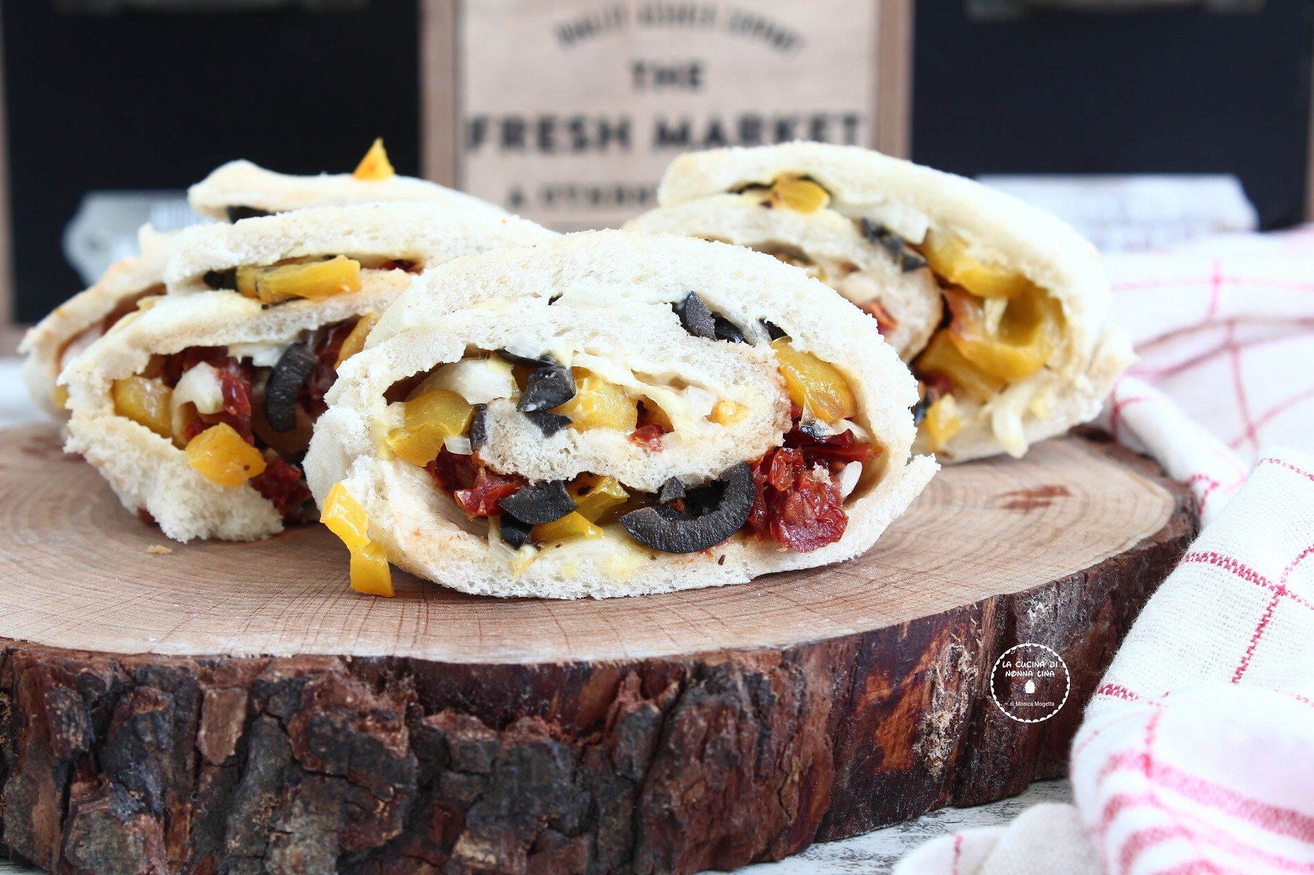 Vegetarian Swirl Sandwiches