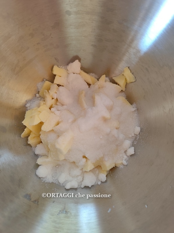 whip the soft butter with the sugar