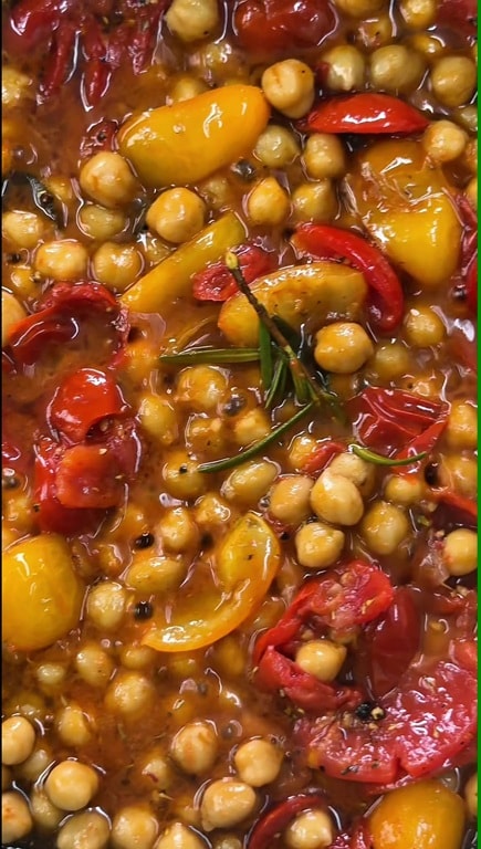tasty skillet chickpeas