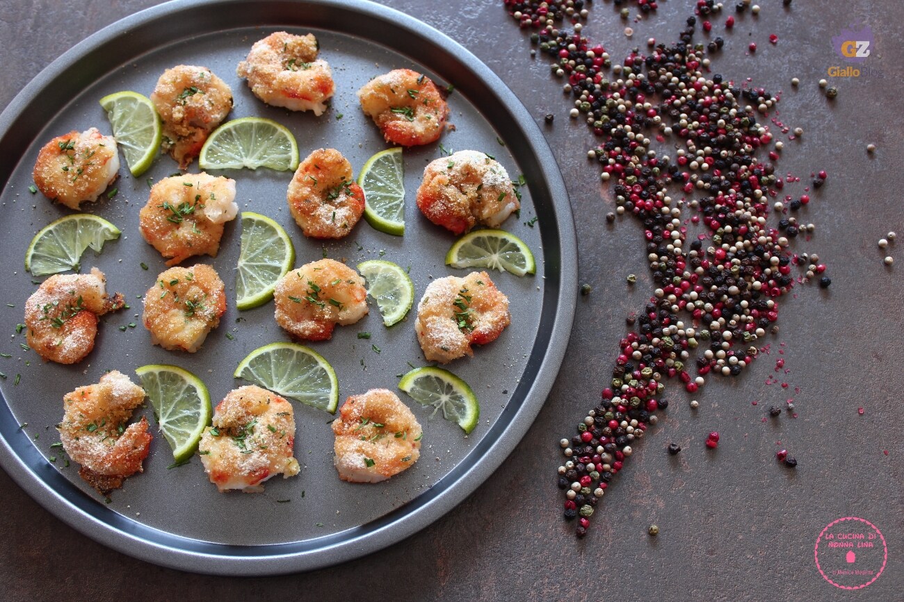 Baked Lime Shrimp with Breadcrumbs