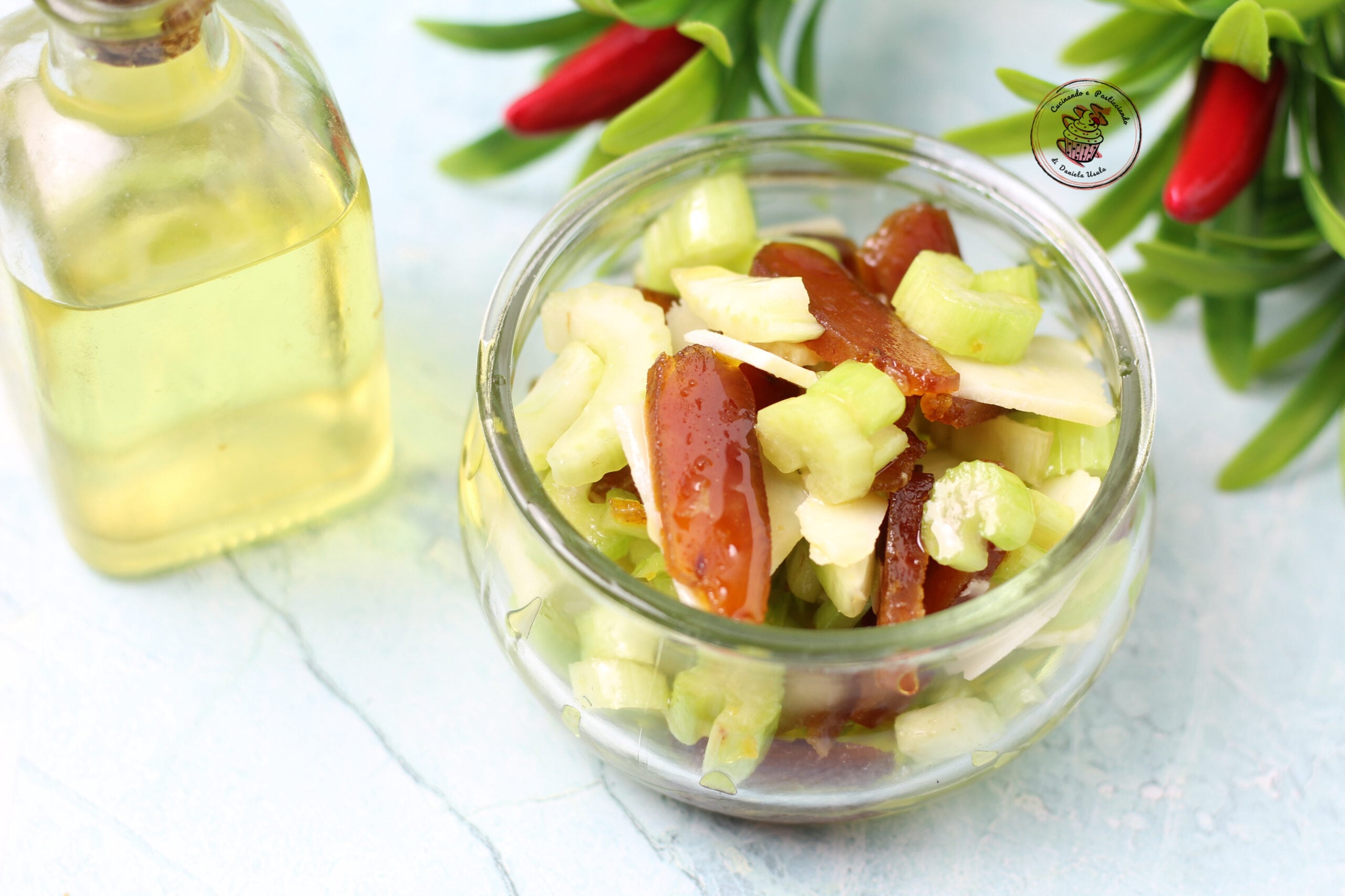 SALAD WITH BOTTARGA, CELERY, AND GRANA SHAVINGS: fresh, quick, and rich in flavor