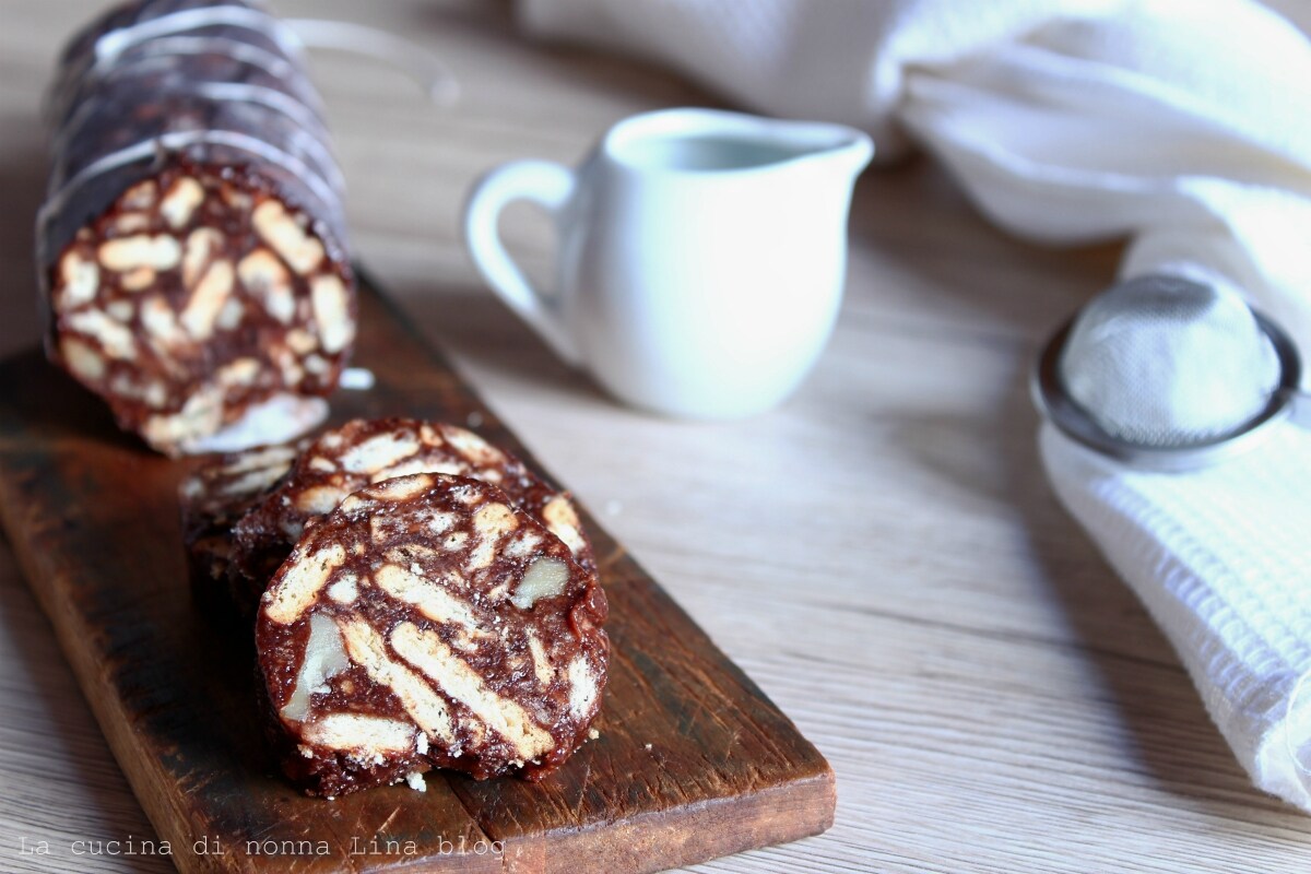 Eggless Chocolate Salami Easy Recipe