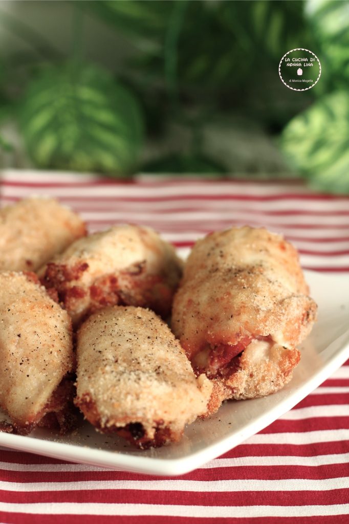 Air Fryer Stuffed Chicken Rolls