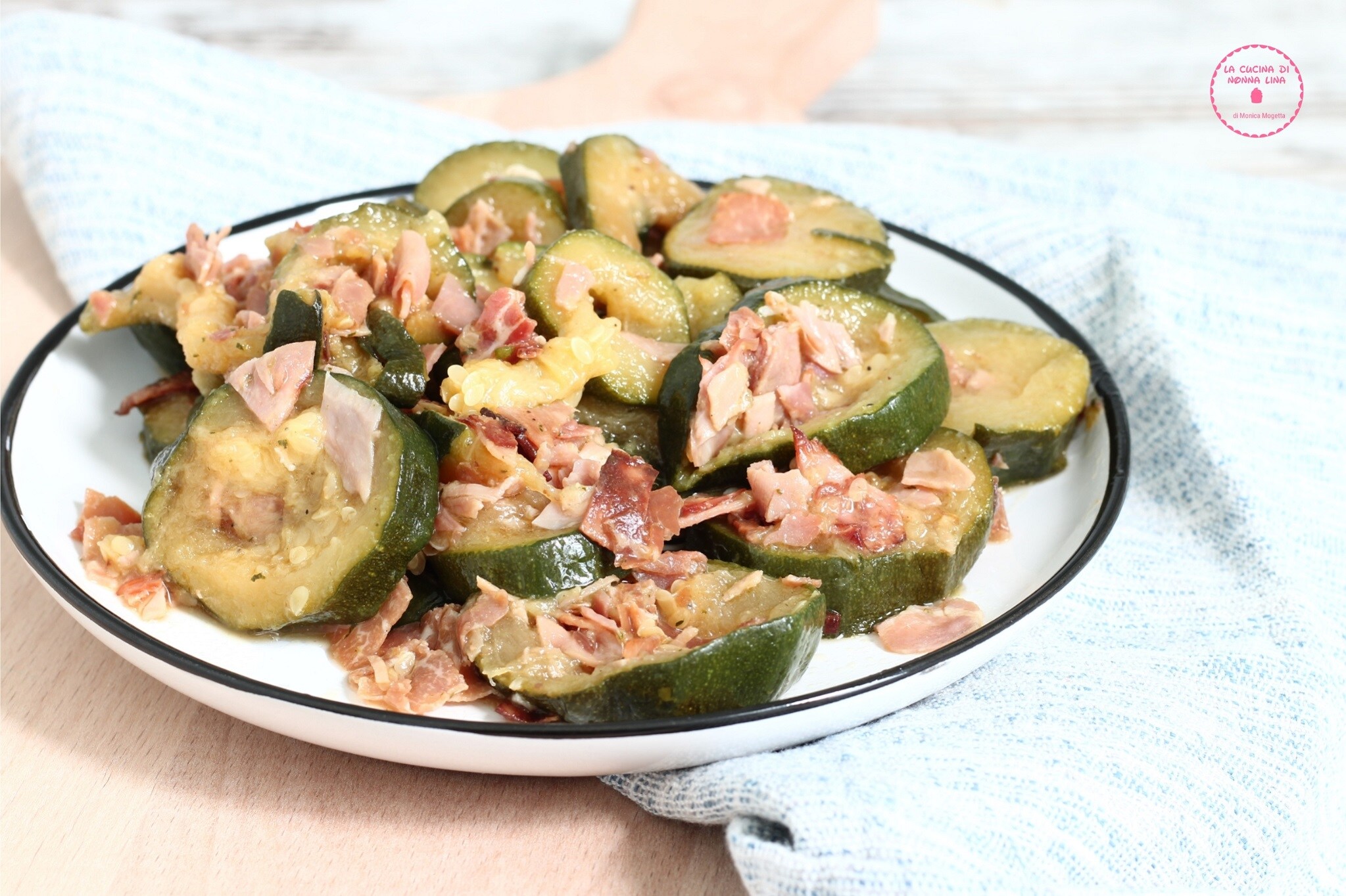 Zucchini with Ham