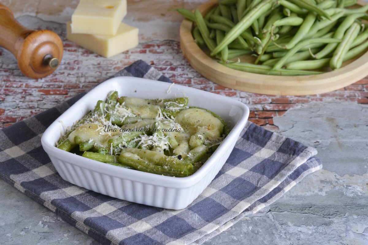 Cheese Gratinated Green Beans