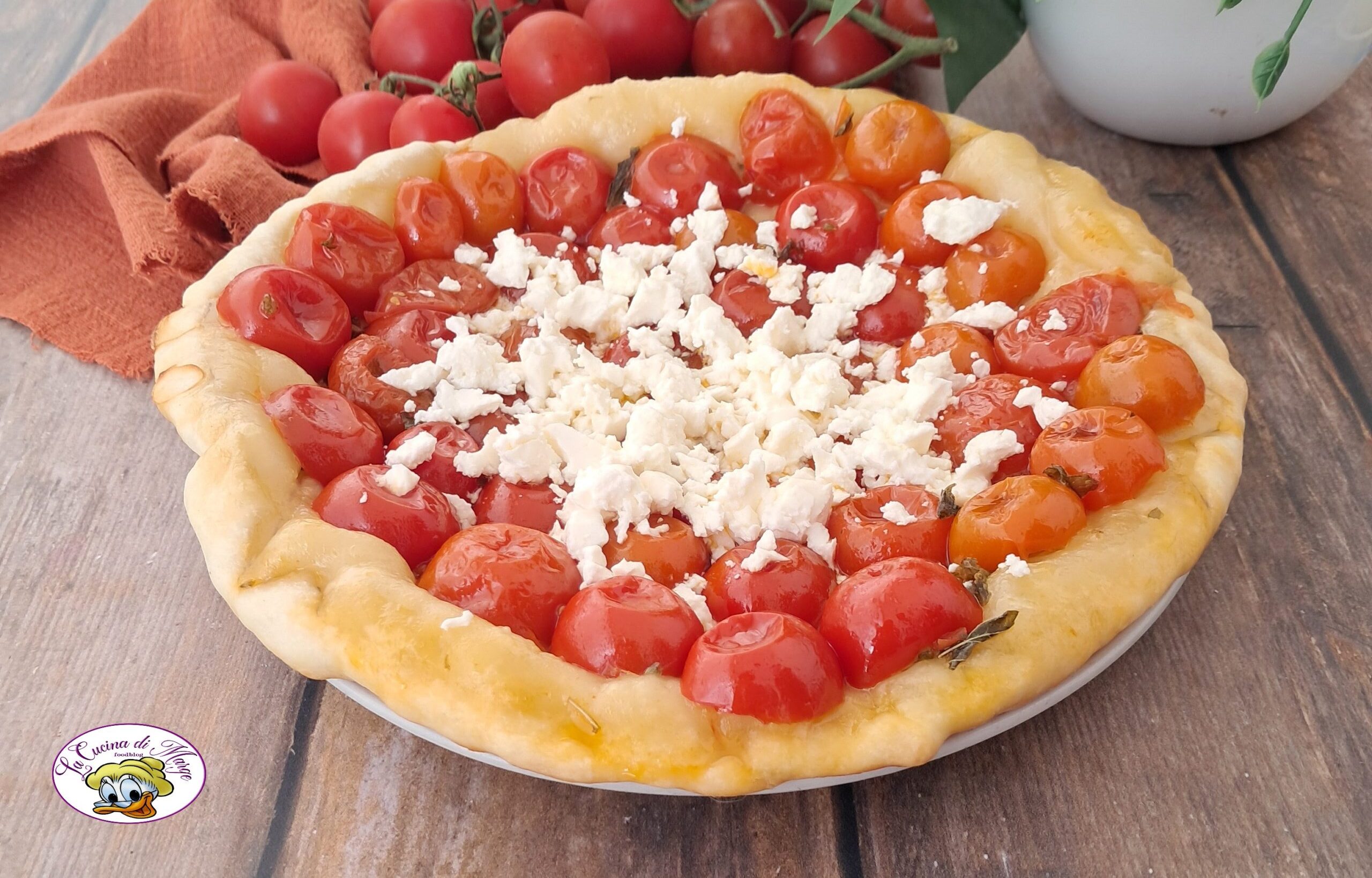 Cherry Tomato and Feta Tarte Tatin