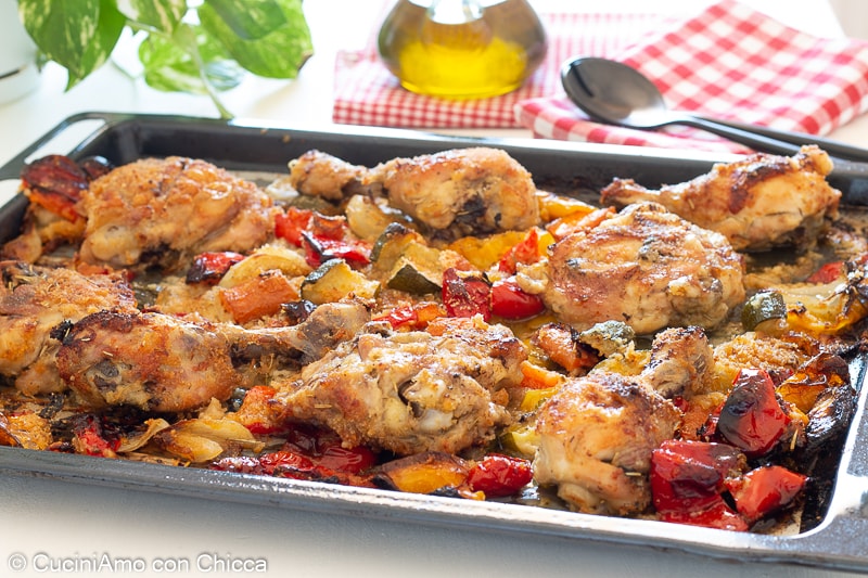 Chicken with Grilled Vegetables