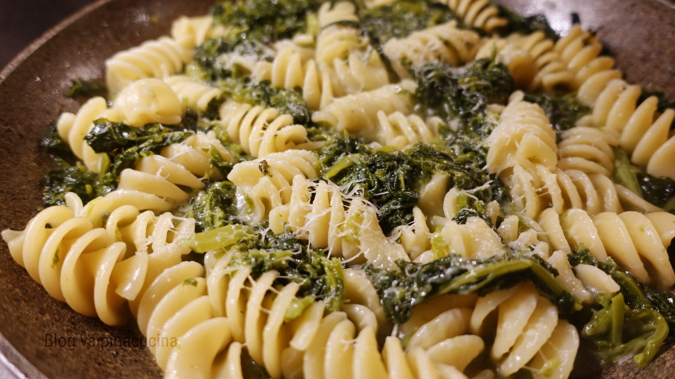 Fusilli with Broccoletti and Pecorino