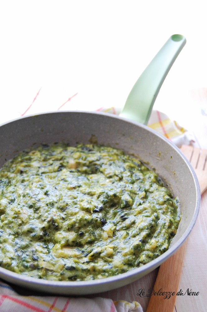 Cheesy melty spinach