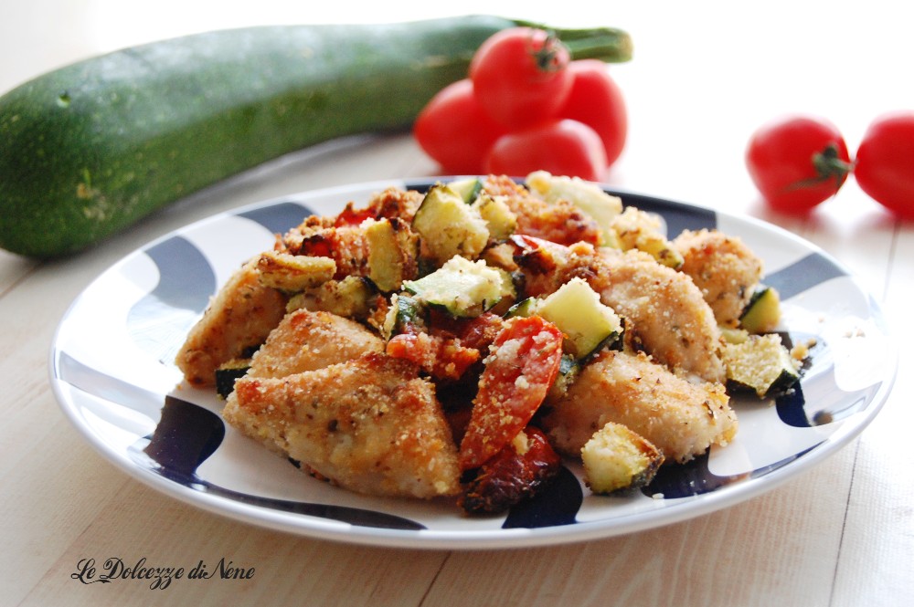 CHICKEN AND VEGETABLE BITES IN AIR FRYER
