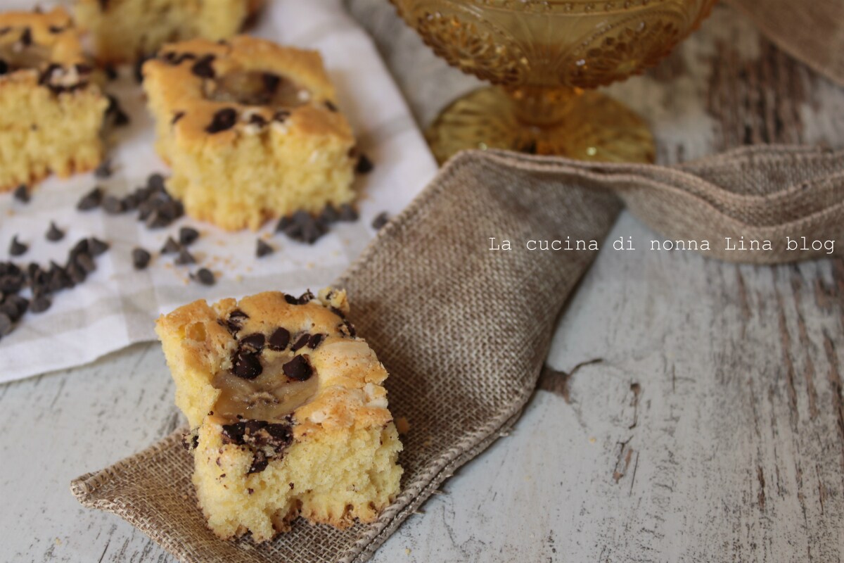 Banana and Chocolate Chip Squares