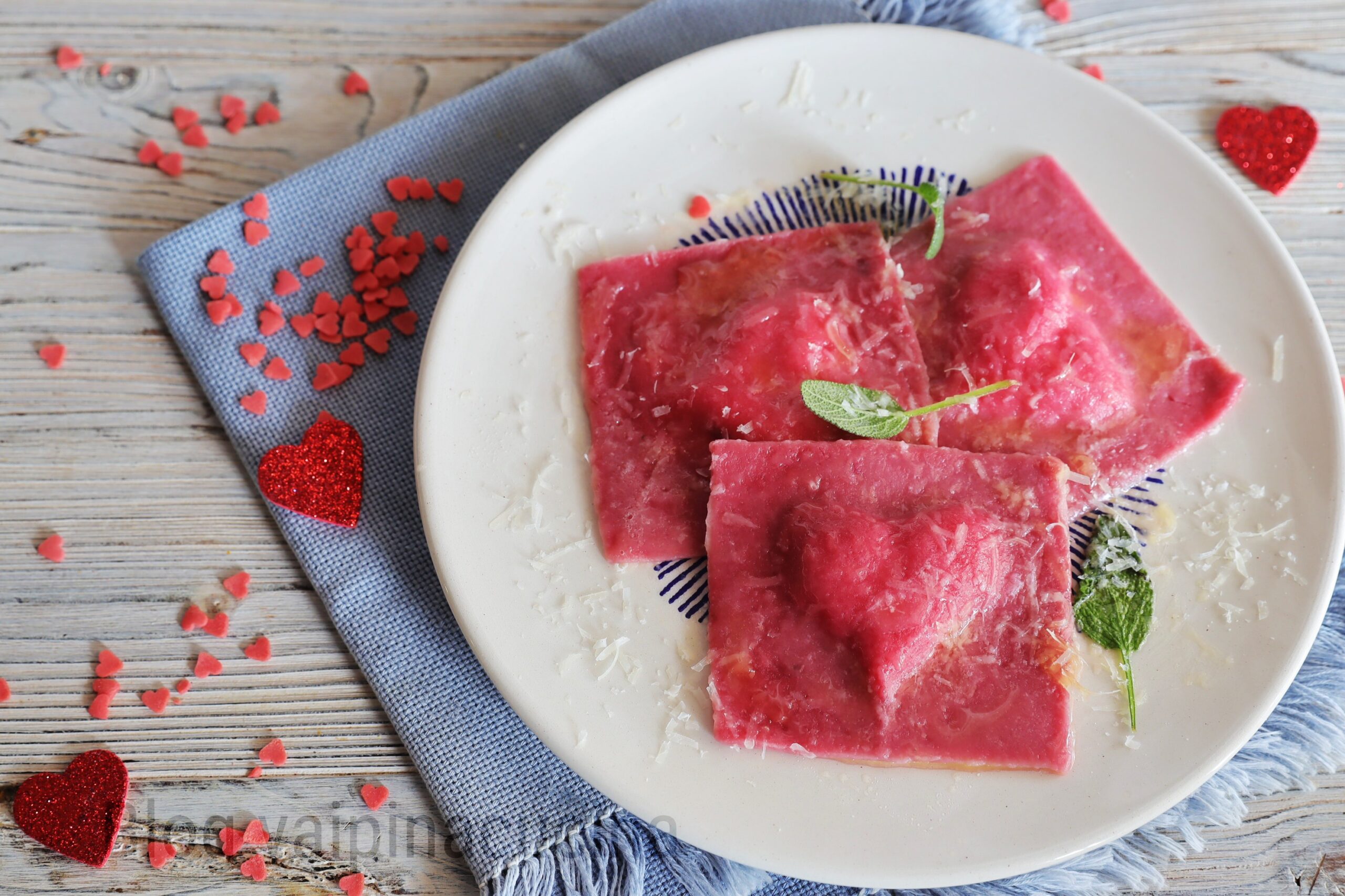 Valentine Red Ravioli