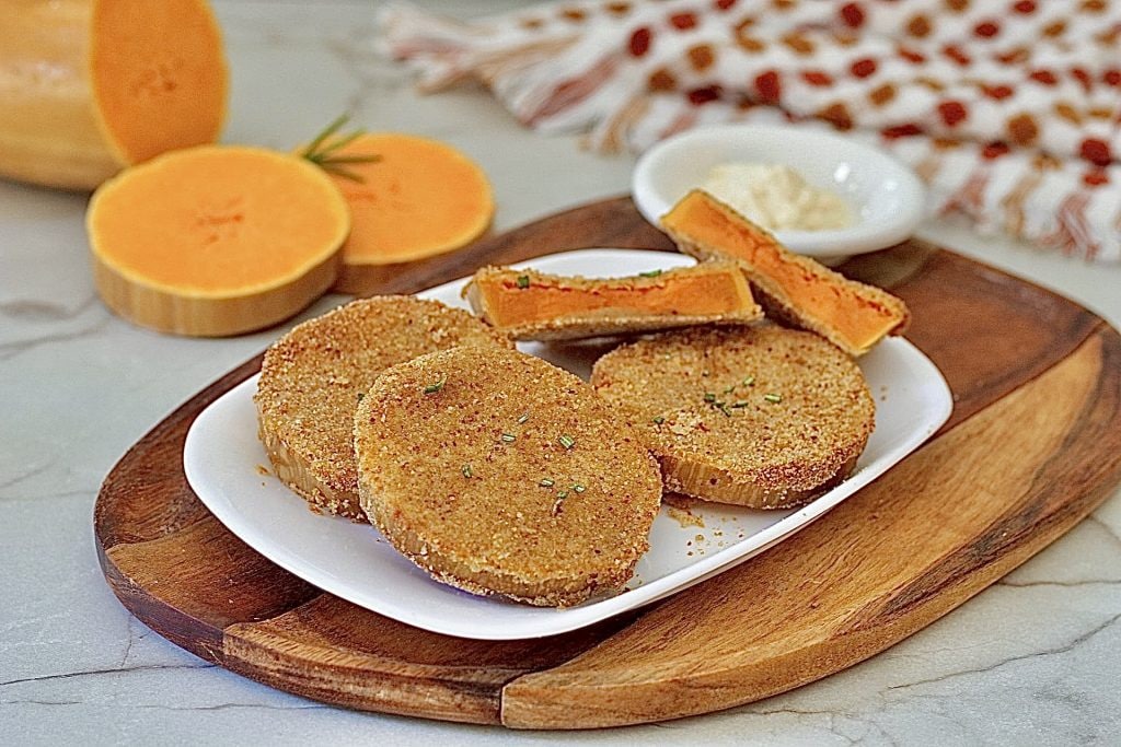 Pumpkin Cutlets, NOT GREASY and NOT FRIED, but light and tasty.
