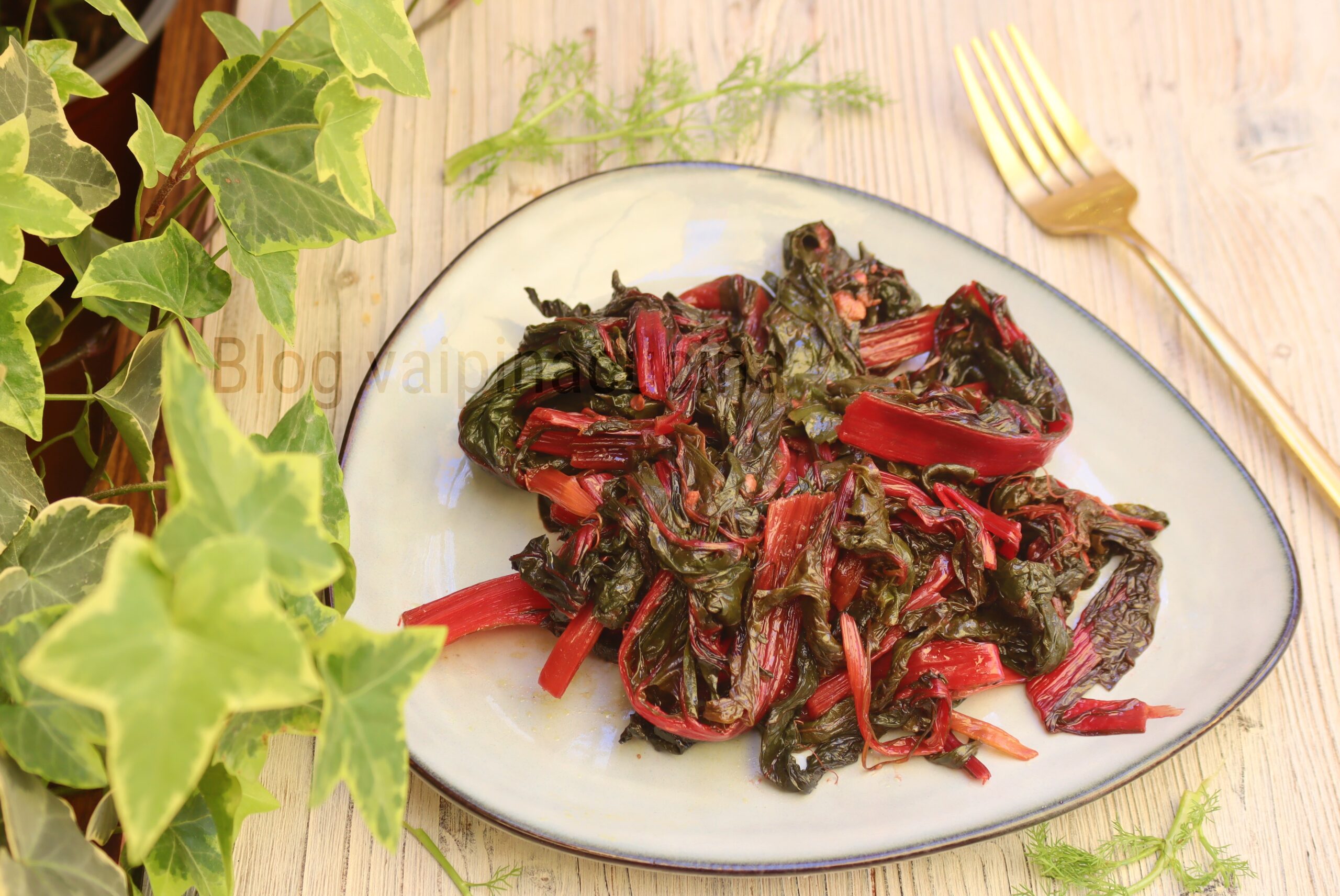 Braised Red Chard