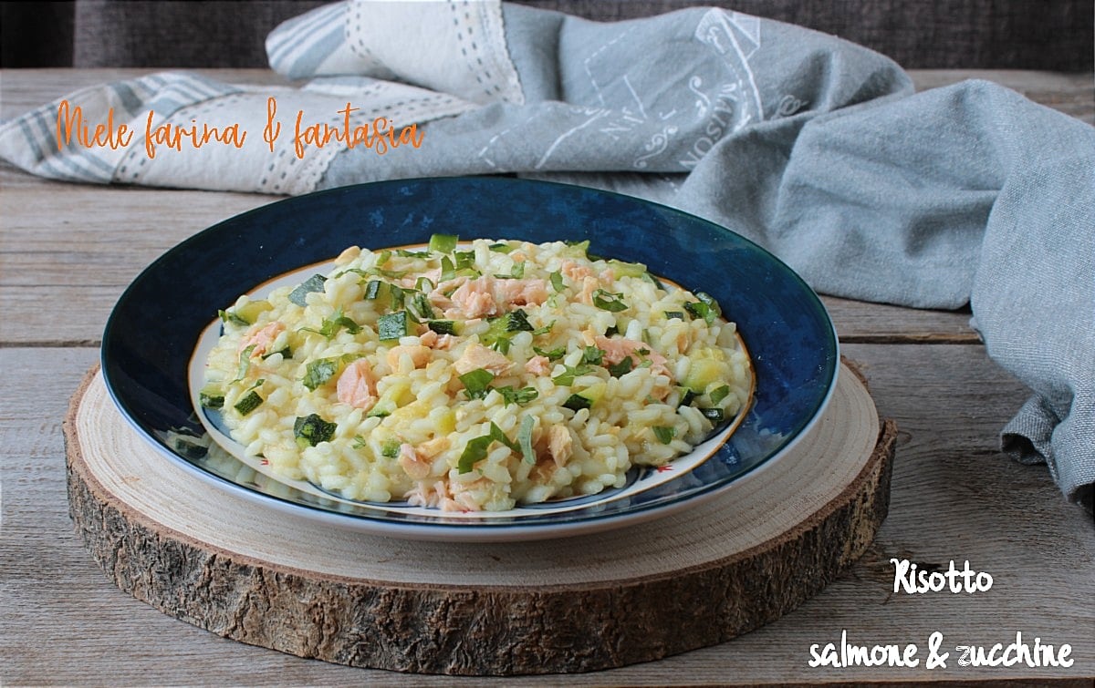 Risotto with Salmon and Zucchini