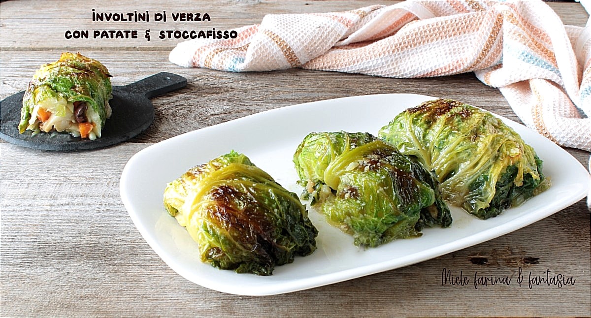 Cabbage Rolls with Stockfish and Potatoes