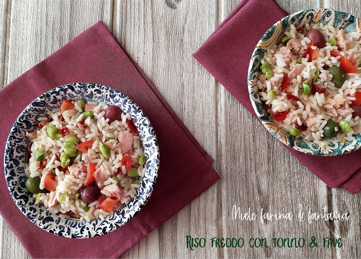 Cold Rice with Tuna and Broad Beans