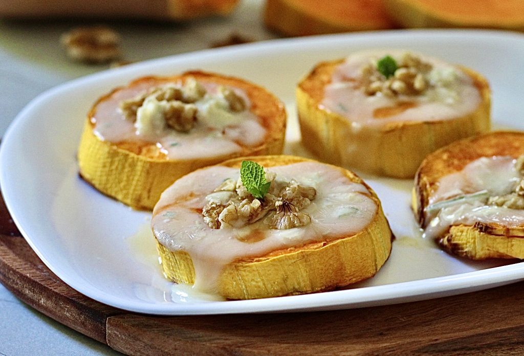 Pumpkin with Gorgonzola, every bite is an explosion of flavor