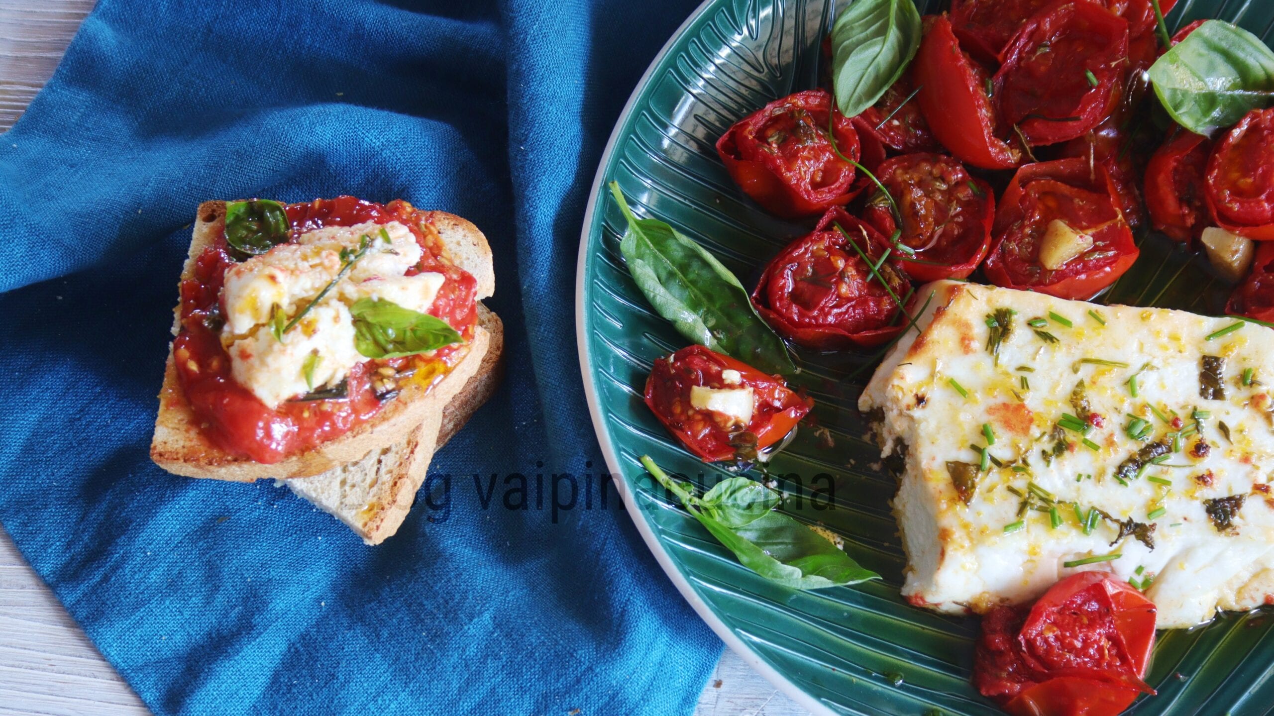 Baked Ricotta and Cherry Tomatoes