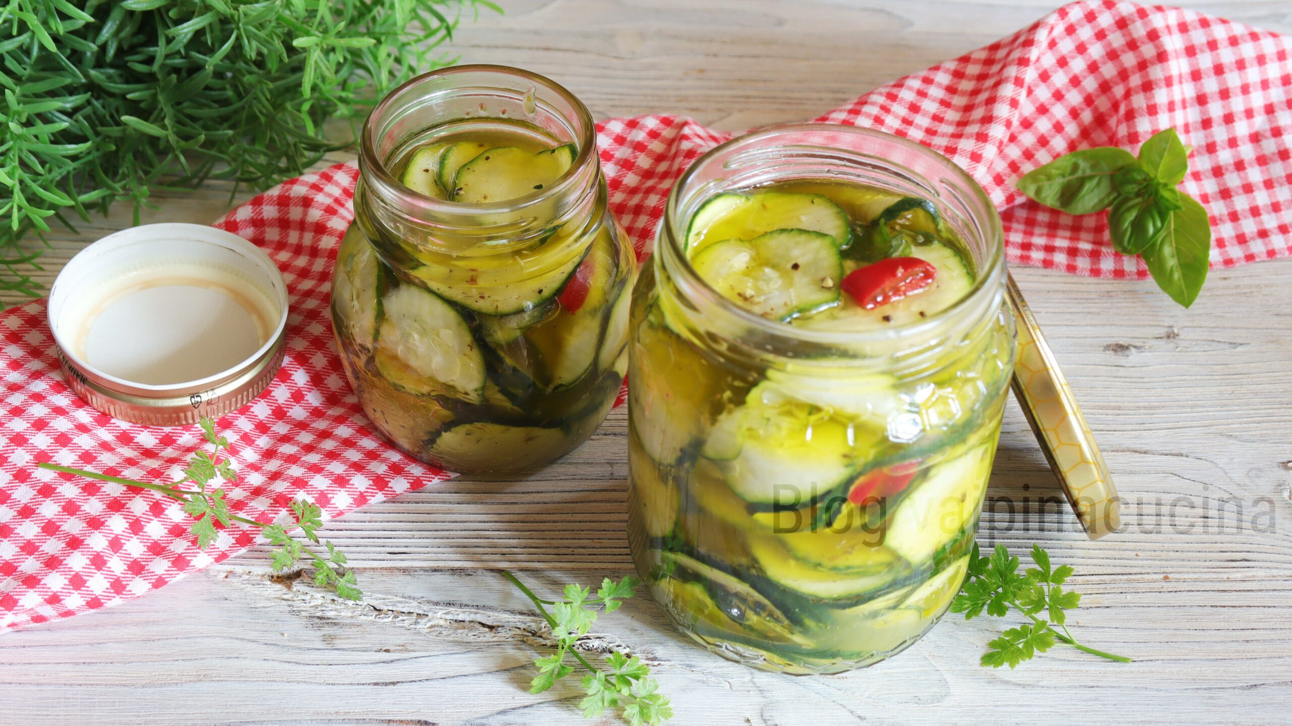No-Cook Marinated Zucchini