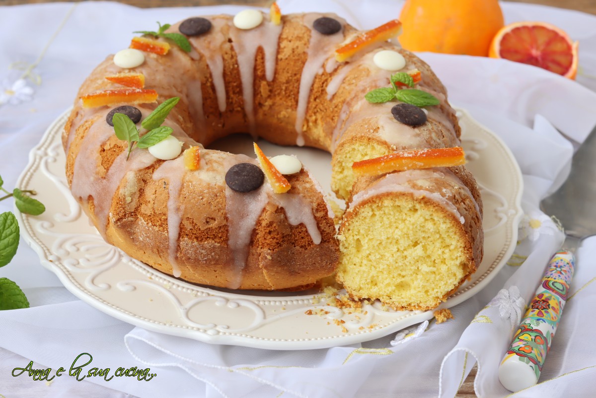 Glazed Blood Orange Bundt Cake