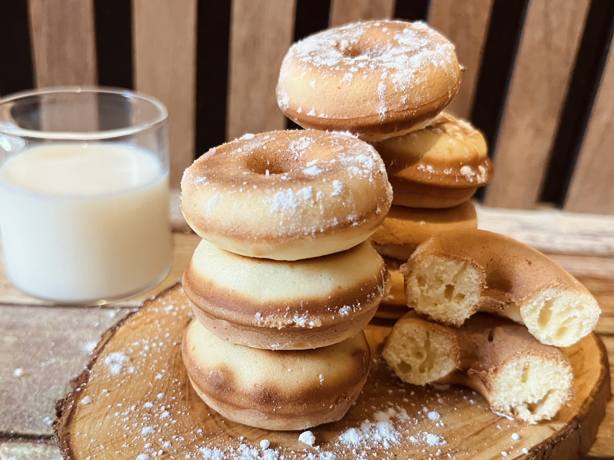Yogurt Donuts Cooked with the Griddle