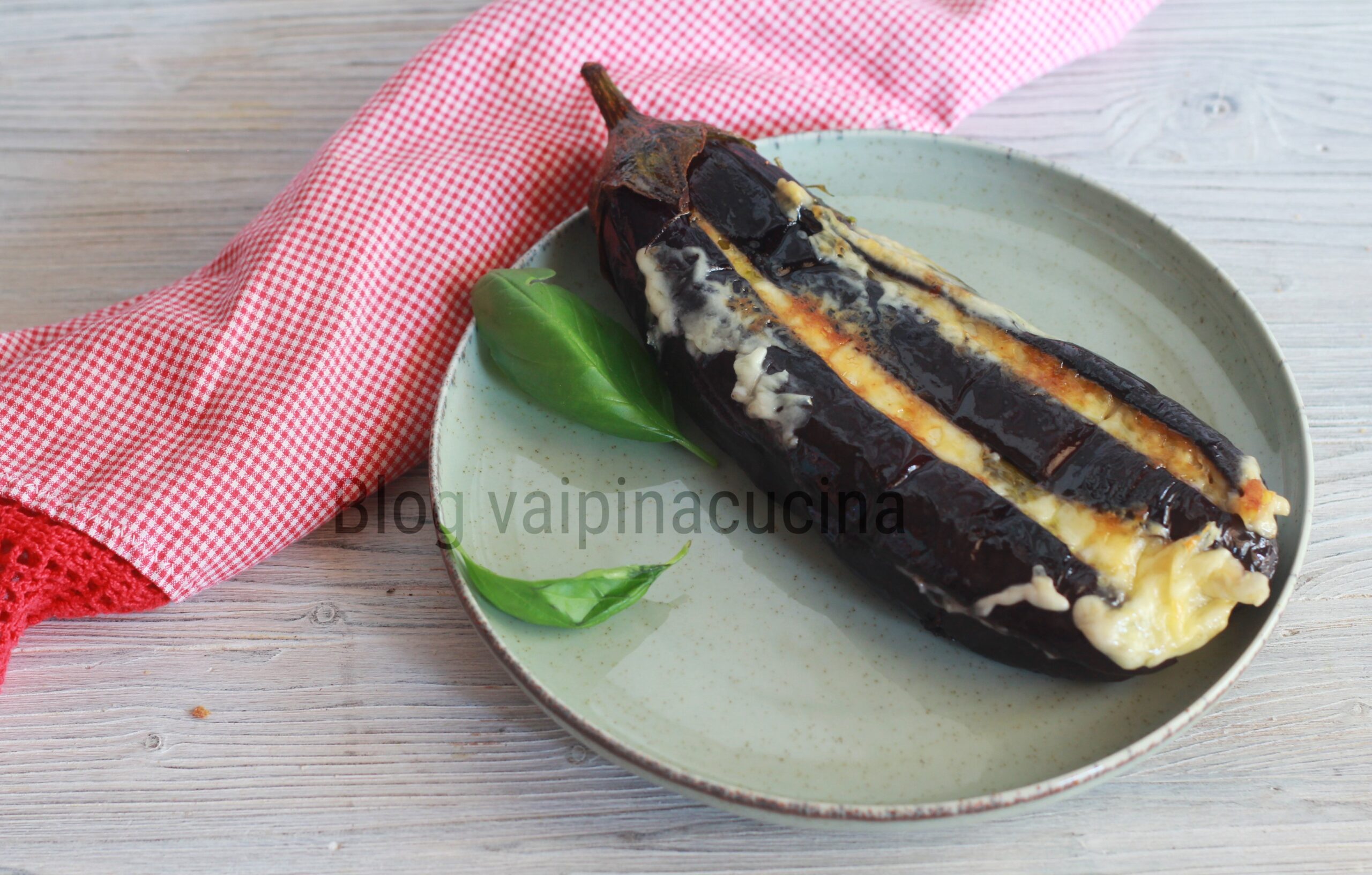 Eggplants and Scamorza