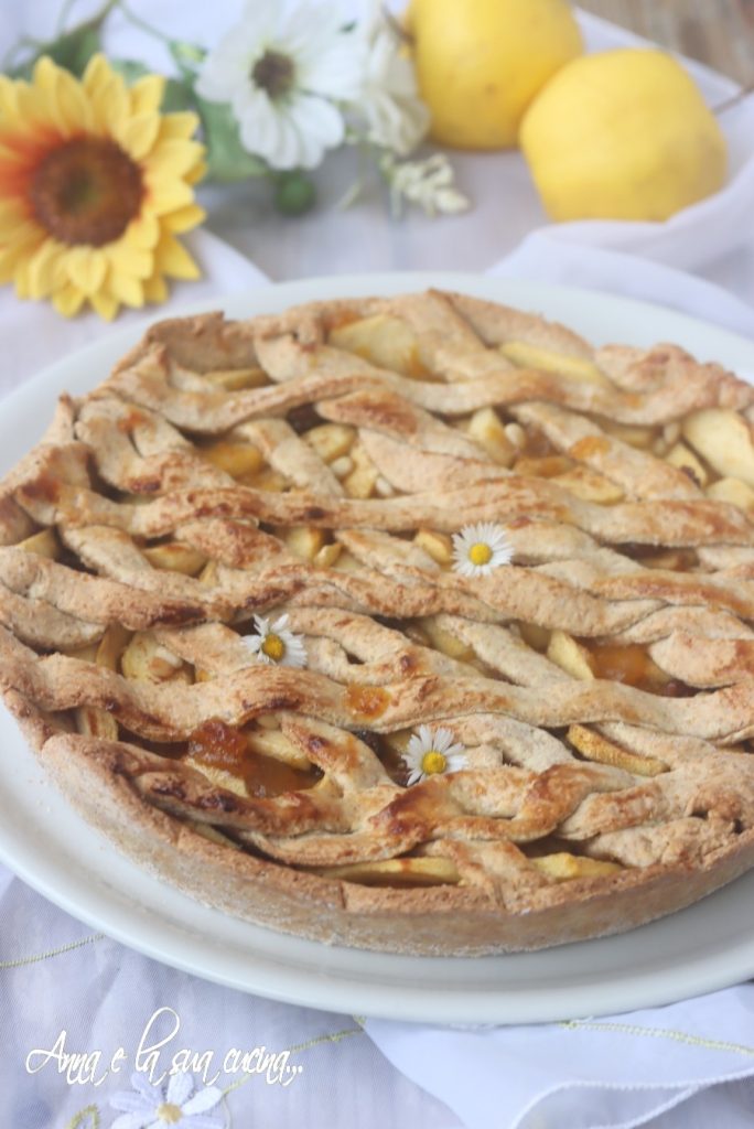Whole Wheat Tart with Apples, Raisins, and Pine Nuts