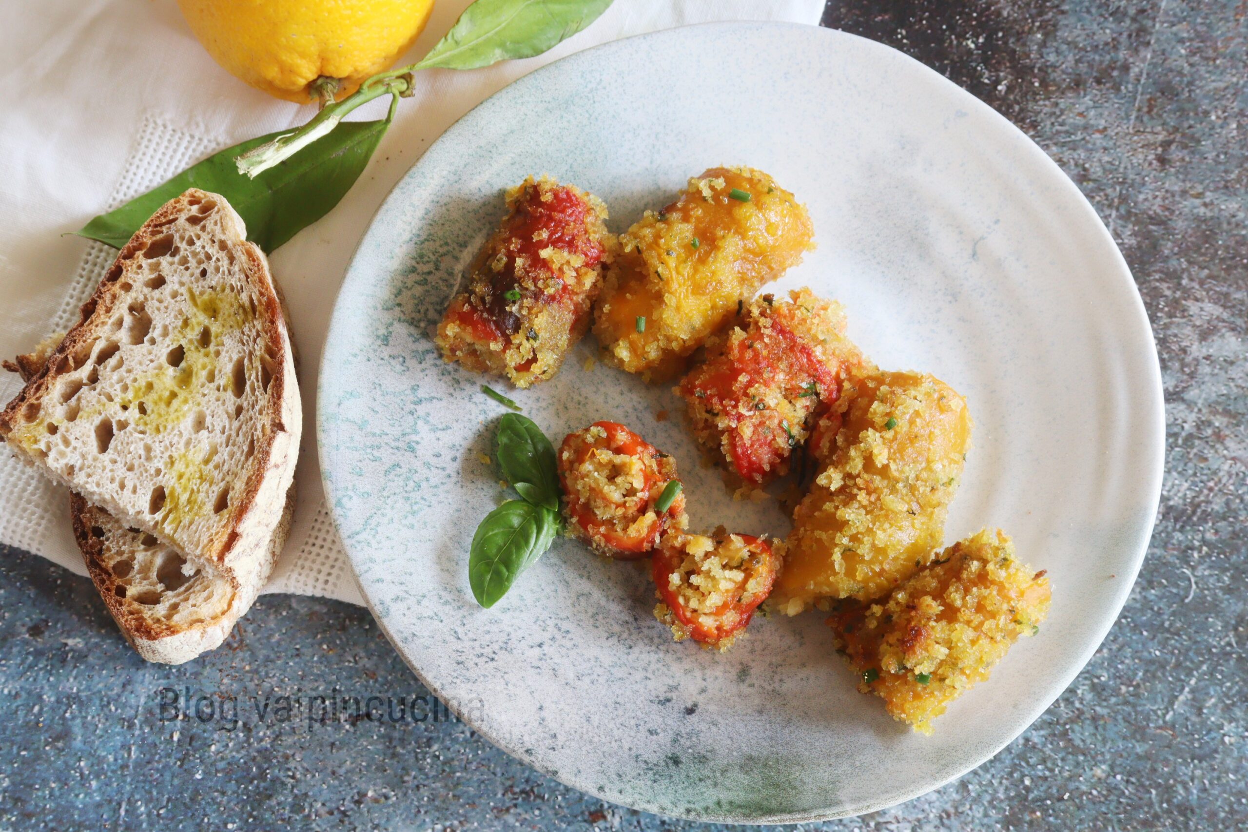 Stuffed Peppers with Breadcrumbs