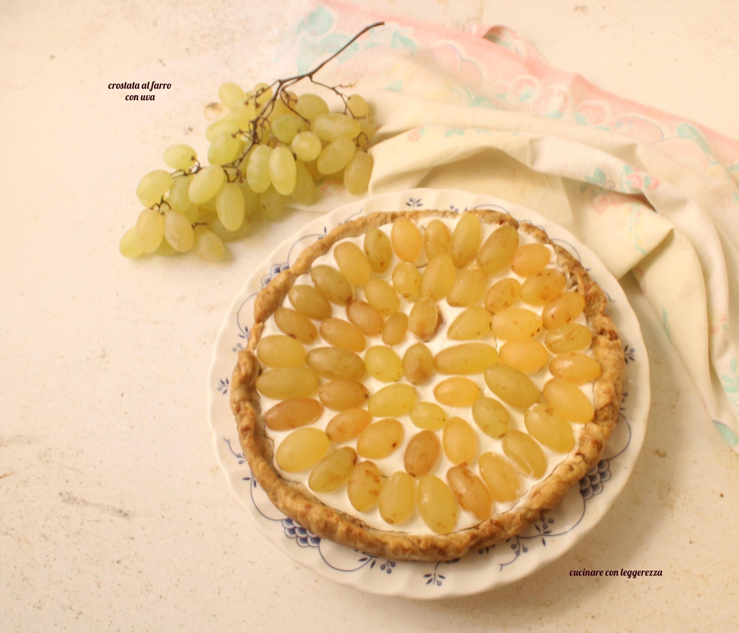 Spelt Tart with Grapes