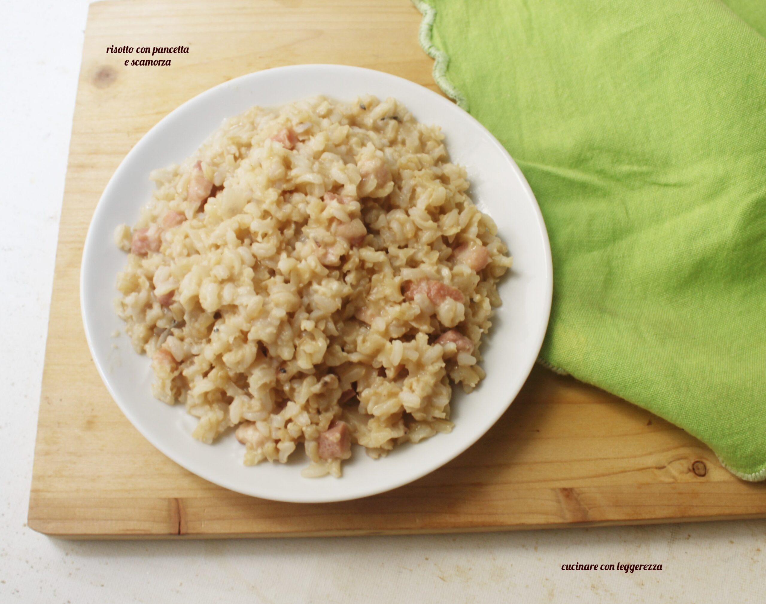Risotto with Bacon and Provolone