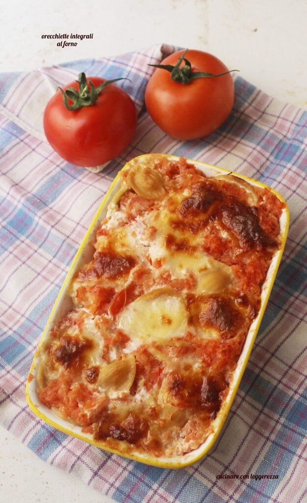 whole wheat baked orecchiette