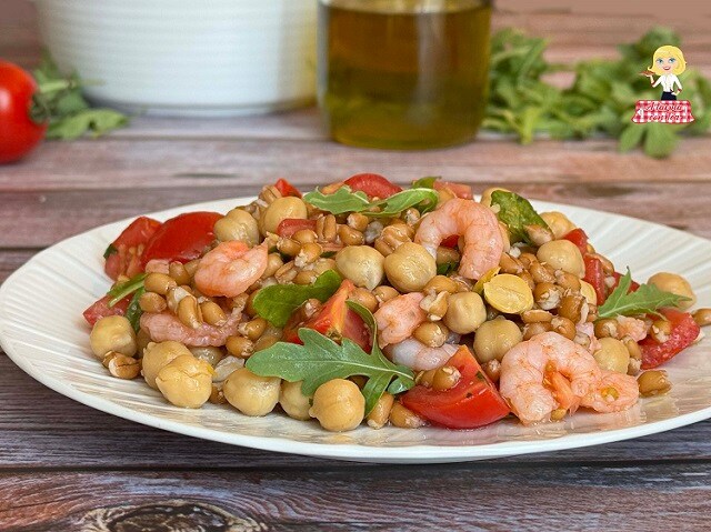 FARRO WITH SHRIMP
