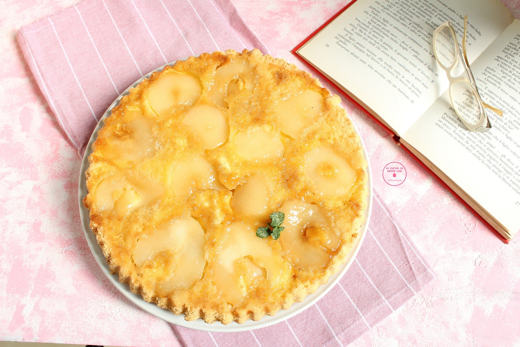 Upside-Down Pear Cake