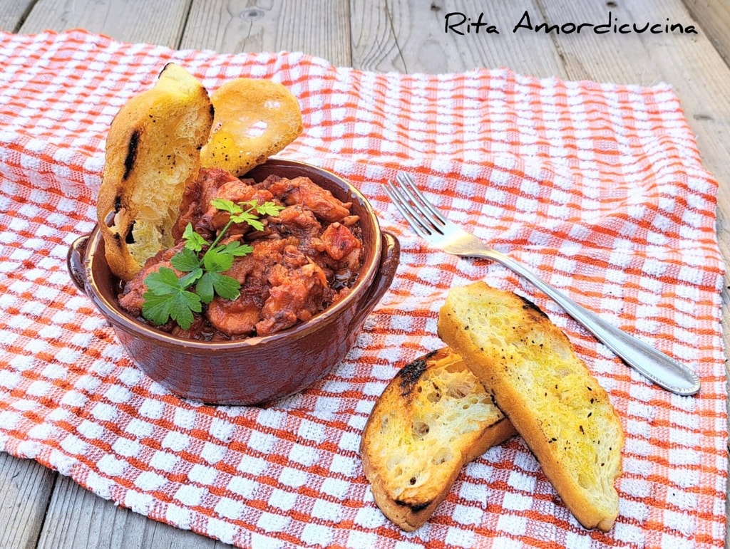 Stewed Octopuses with Livornese Sauce