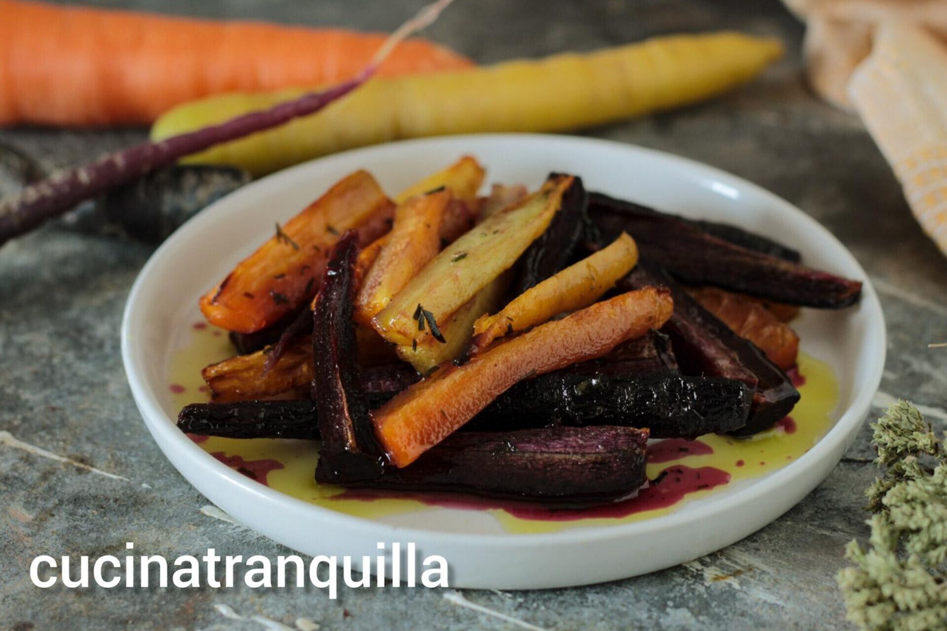 Air Fryer Glazed Colorful Carrots