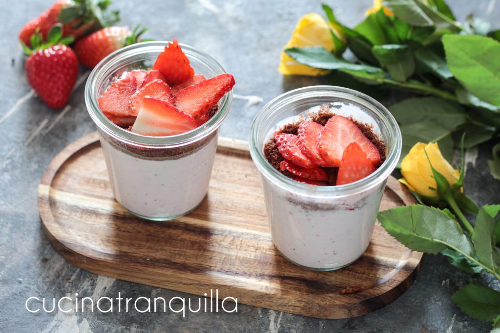 Ricotta and Strawberry Cup for Mother's Day