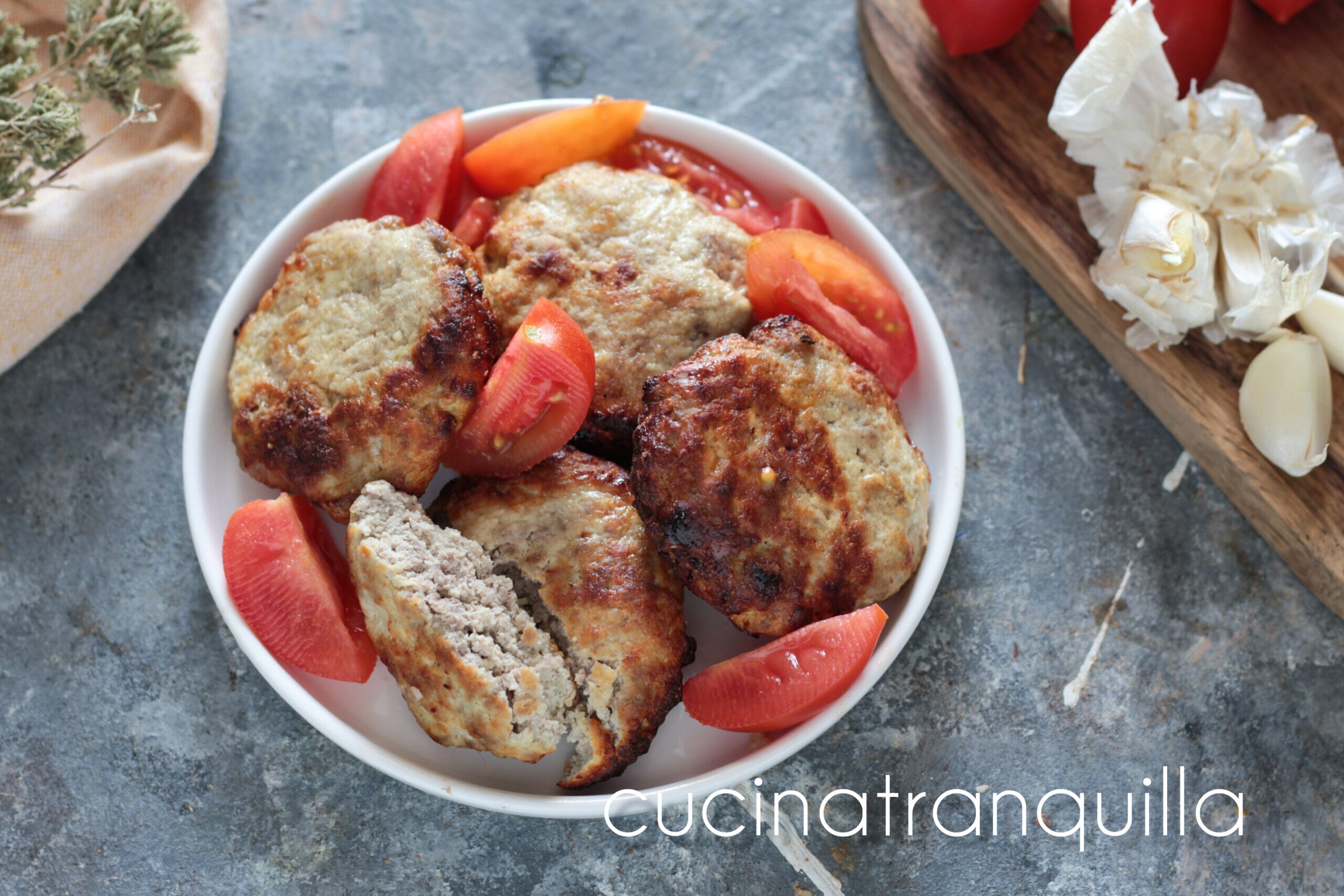 Meatballs with Meat and Ricotta in Air Fryer without Bread