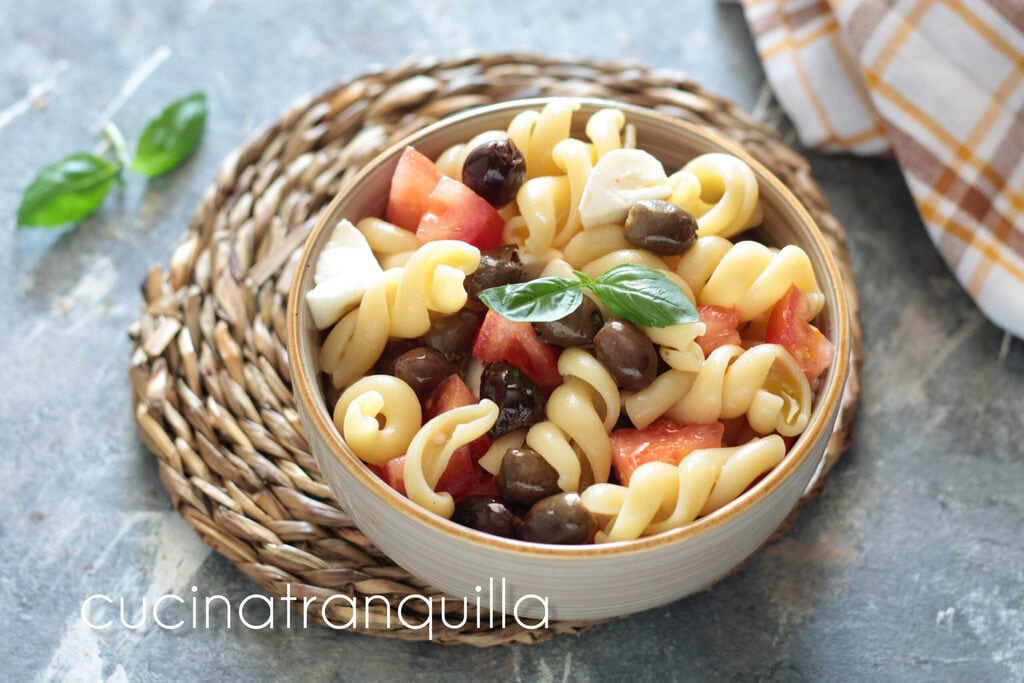 Mediterranean Cold Pasta with Taggiasca Olives