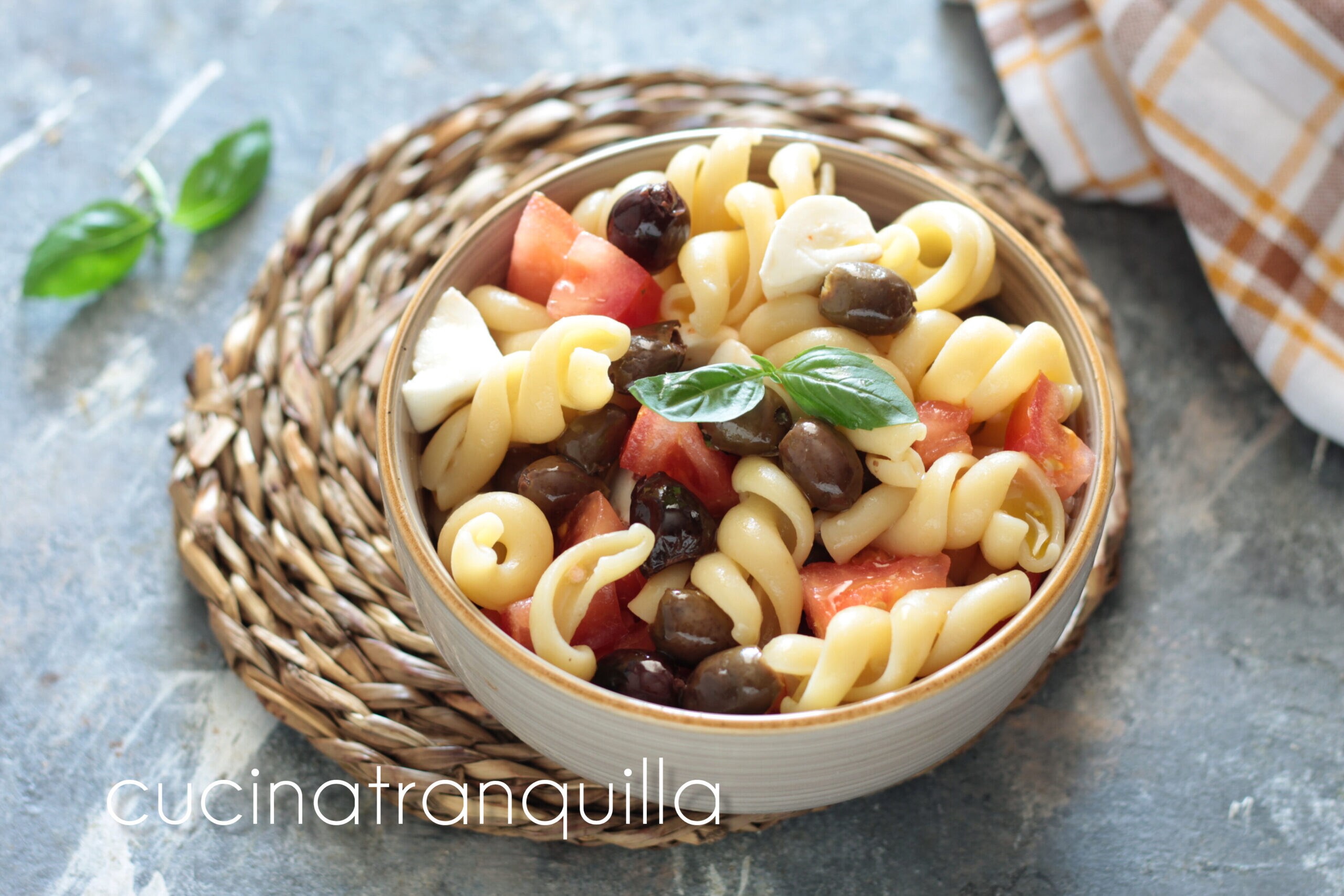 Mediterranean Cold Pasta with Taggiasca Olives